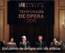 Encuentro de amigos con los artistas