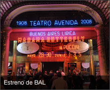 Estreno de BAL en el Teatro Avenida