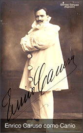 Enrico Caruso como Canio