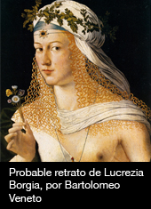 Probable retrato de Lucrezia Borgia, por Bartolomeo Veneto