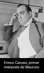 Enrico Caruso, primer intérprete de Maurizio