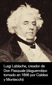 Luigi Lablache, creador de Don Pasquale (daguerrotipo tomado en 1856 por Caldesi y Montecchi)