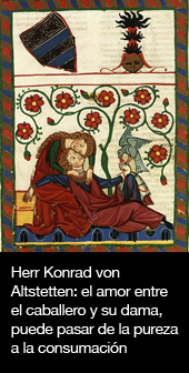 Herr Konrad von Altstetten: el amor entre el caballero y su dama, puede pasar de la pureza a la consumación